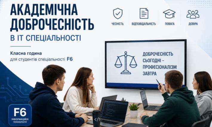 «Академічна доброчесність в ІТ спеціальності».